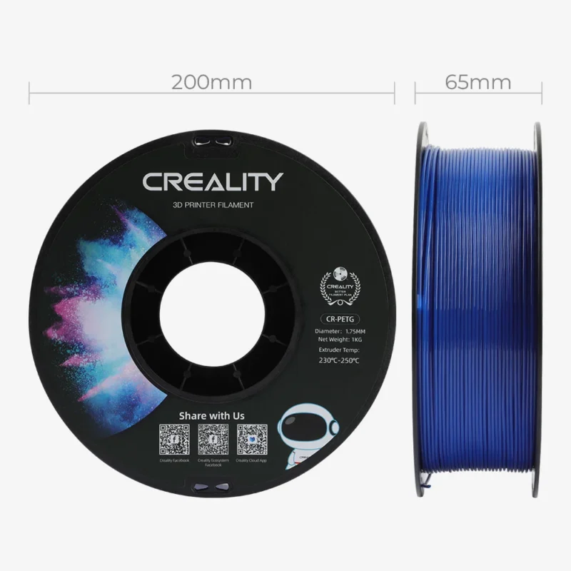Creality CR-PETG Blue Filament, 1.75mm, 1kg_Dimensions