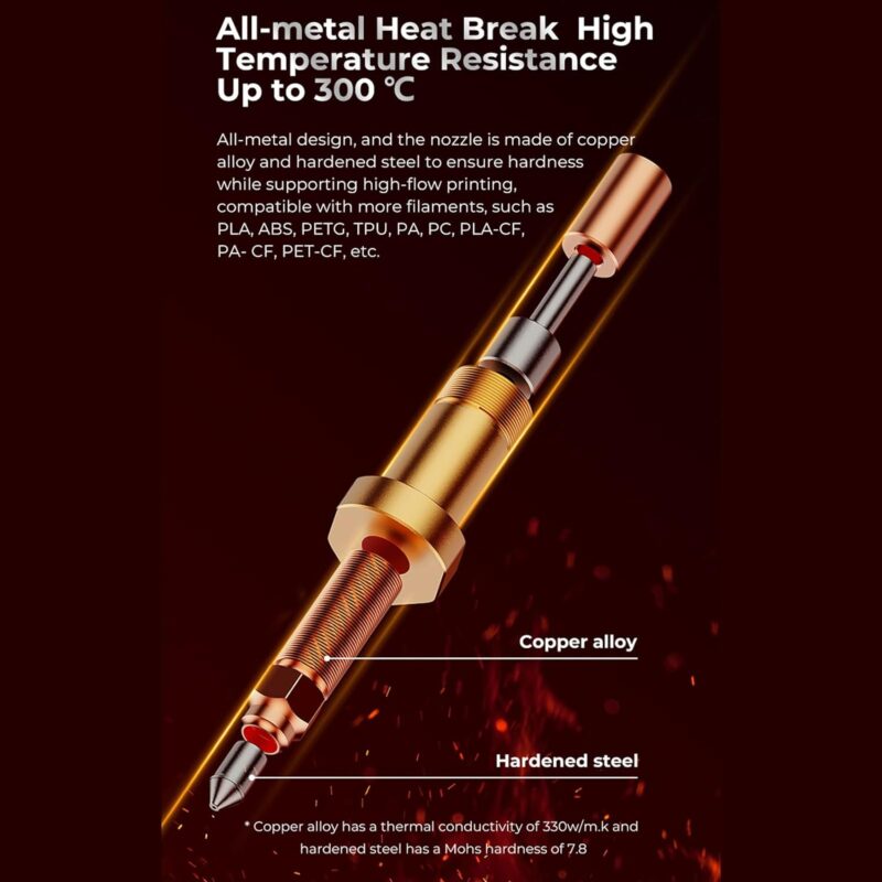 Creality K1 and K1 Max Ceramic Hotend Kit_All Metal Design