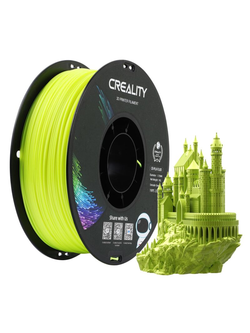 Creality CR-PLA Flourescent Yellow Filament, 1.75mm, 1kg_Main Image