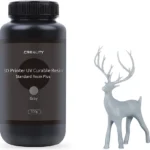 Creality Standard Resin Plus Grey, 500g_Main with Model Creality Standard Resin Plus Grey, 500g_Main with Model