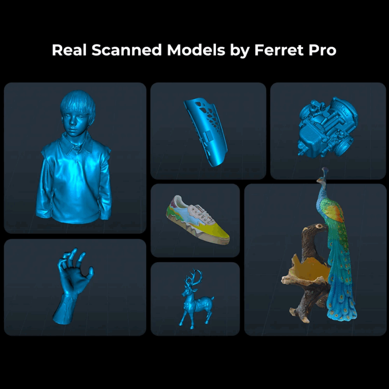 Creality CR-Scan Ferret Pro 3D Scanner_Example Scans