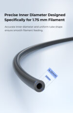 Creality Ultra-Smooth PTFE Tube, 2 x 4mm, 1m_Accurate Diameter