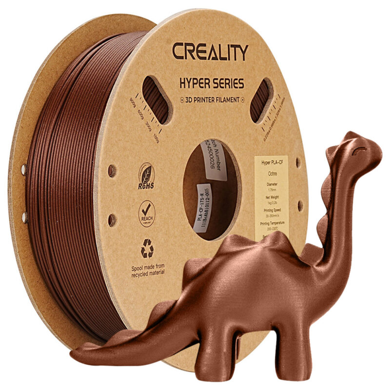 Creality Hyper PLA Carbon Finish Ochre Filament_Main Image Creality Hyper PLA Carbon Finish Ochre Filament_Main Image