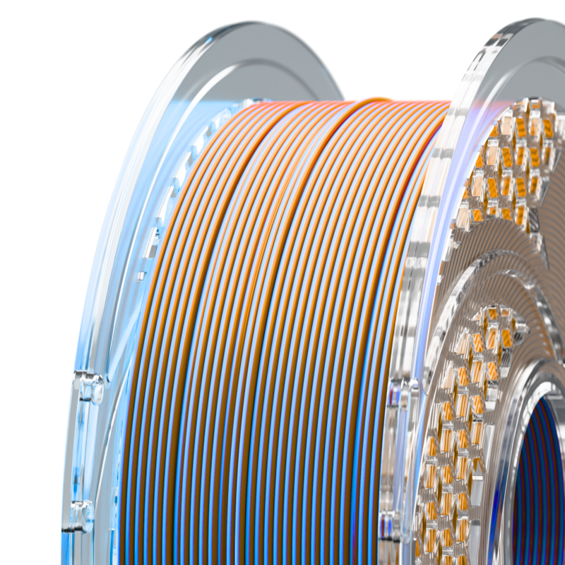 SA Filament Dual Silk PLA Tropical Sunset Filament, 1.75mm, 750g_Close Up