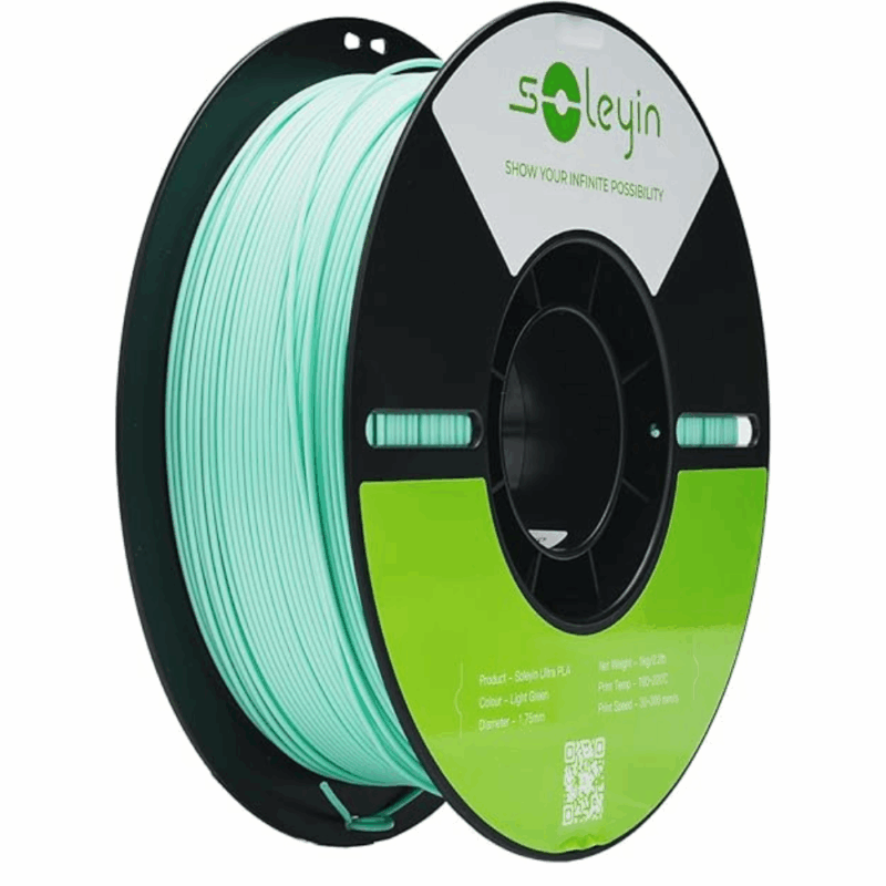 Soleyin Ultra PLA Light Green, 1.75mm, 1kg_Main Image
