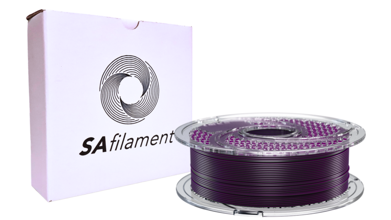 SA Filament Dual Silk PLA+ Midnight Purple Filament, 1.75mm, 750g_Packaging