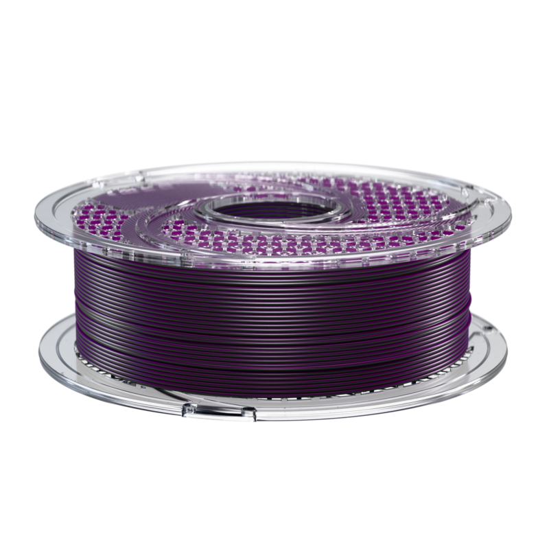 SA Filament Dual Silk PLA+ Midnight Purple Filament, 1.75mm, 750g_Side of Spool