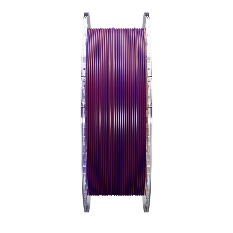 SA Filament Dual Silk PLA+ Crimson Eclipse Filament, 1.75mm, 750g_Front of Spool