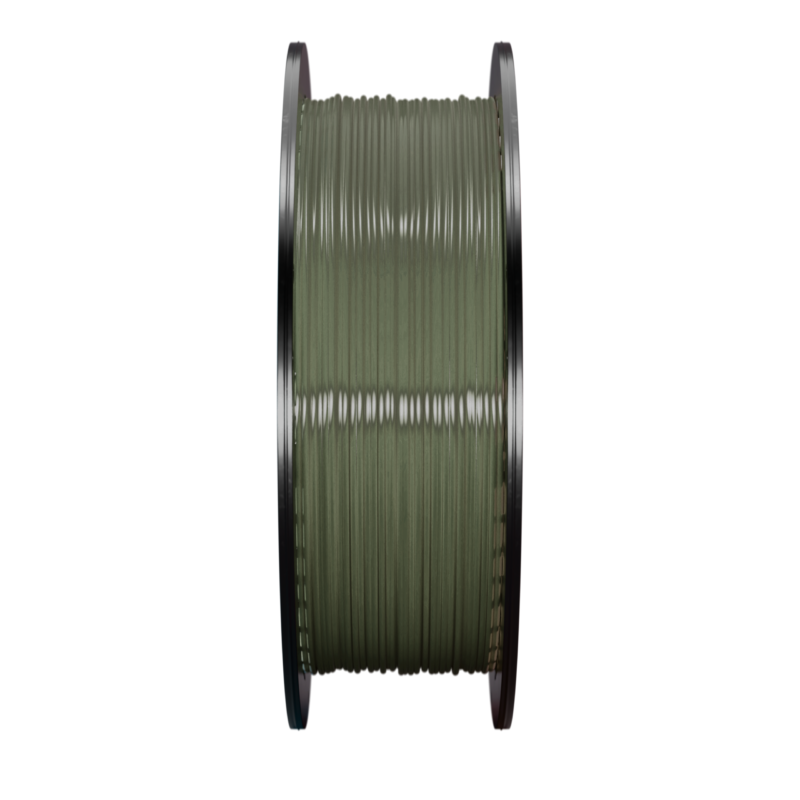 SA Filament PETG Speed Olive Green Filament, 1.75mm, 1kg_Front of Spool