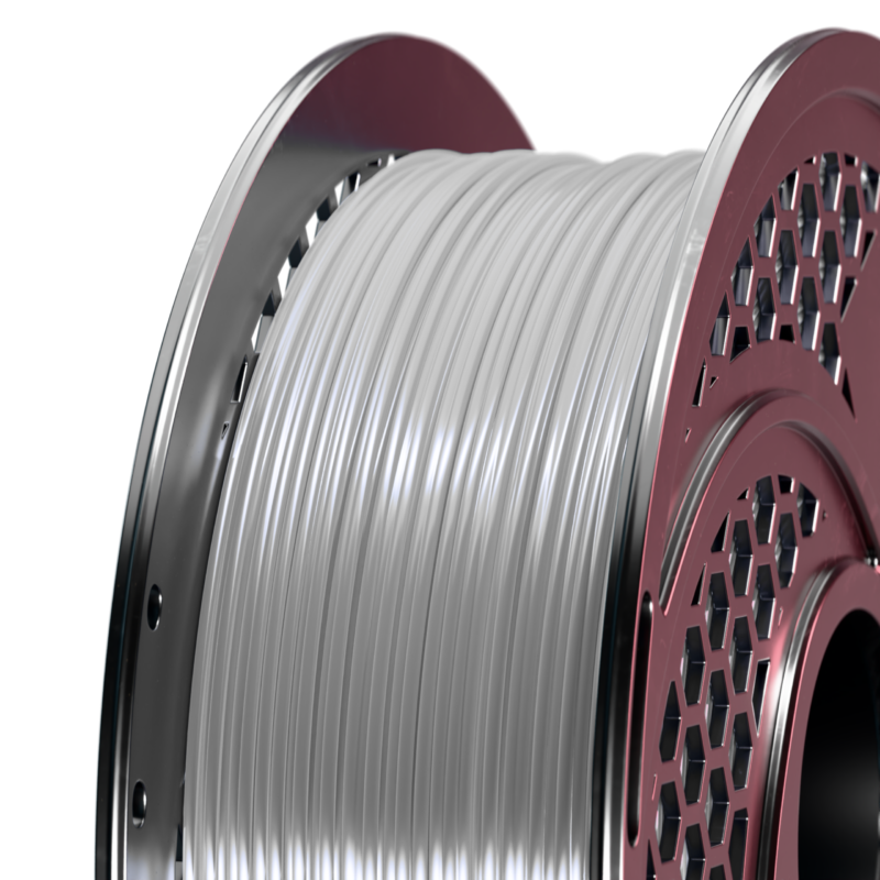 SA Filament PETG Speed Silver Filament, 1.75mm, 1kg_Close Up