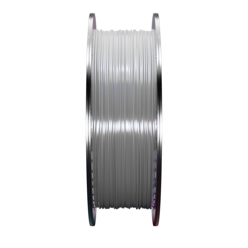 SA Filament PETG Speed Silver Filament, 1.75mm, 1kg_Front of Spool