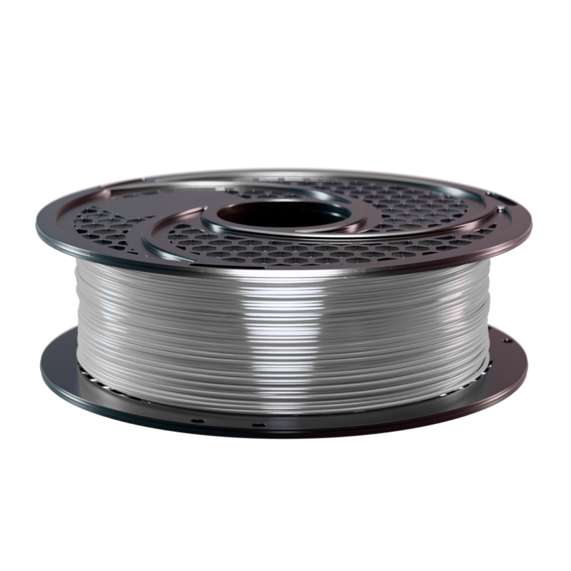 SA Filament PETG Speed Silver Filament, 1.75mm, 1kg_Side of Spool