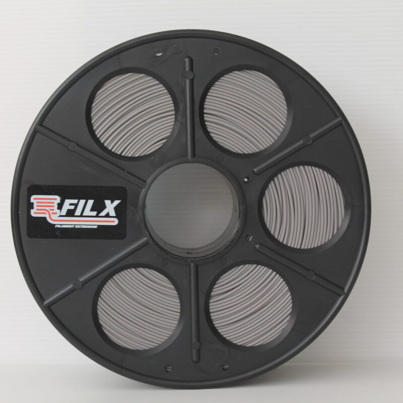 FilX PLA Grey Filament, 1.75mm, 1kg