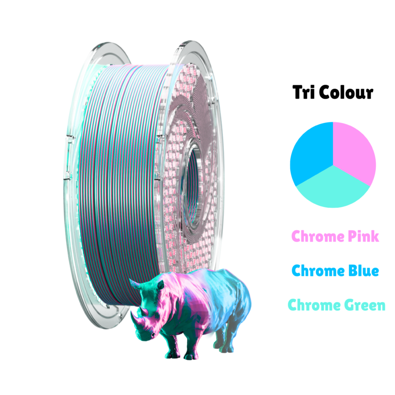 SA Filament Tri Silk PLA+ Chrome Royale_Main Image