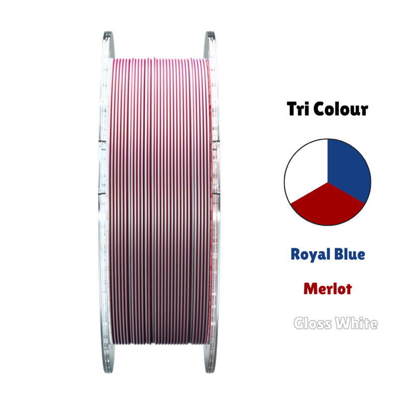 SA Filament Tri Silk PLA+ Fire, Ice and Sky_Front of Roll
