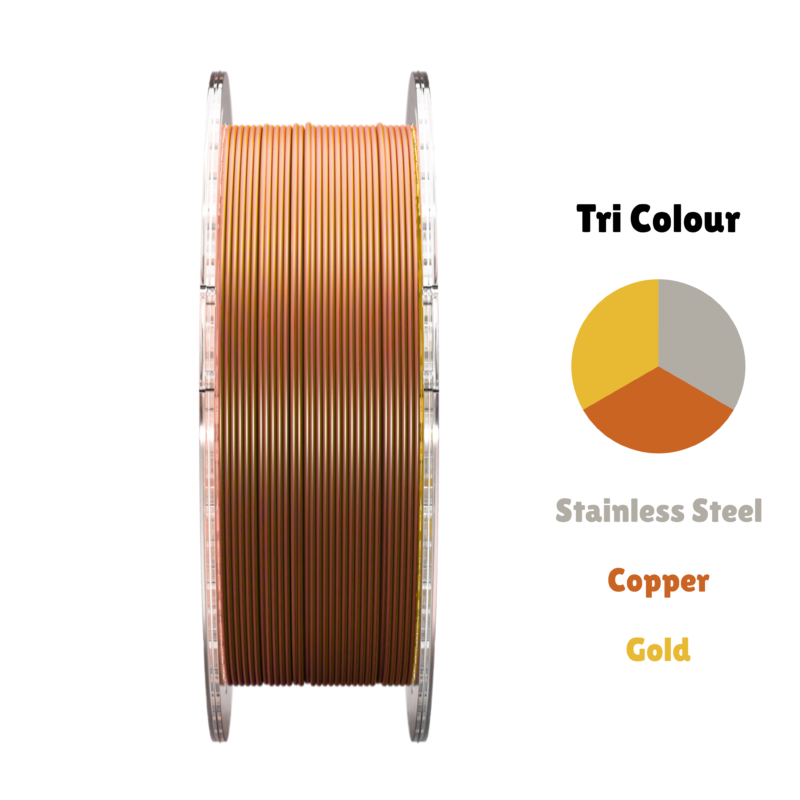 SA Filament Tri Silk PLA+ Podium Finish_Front of Spool