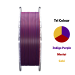 SA Filament Tri Silk PLA+ Royal Trinity_Front of Spool