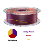 SA Filament Tri Silk PLA+ Royal Trinity_Side of Spool