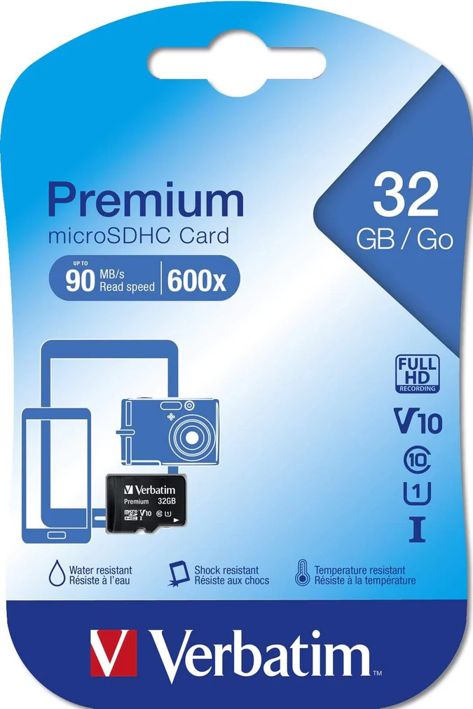Verbatim 32GB MicroSD Card_Main Image Verbatim 32GB MicroSD Card_Main Image