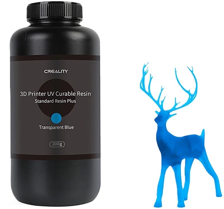 Creality Standard Resin Transparent Blue_Main Image Creality Standard Resin Transparent Blue_Main Image