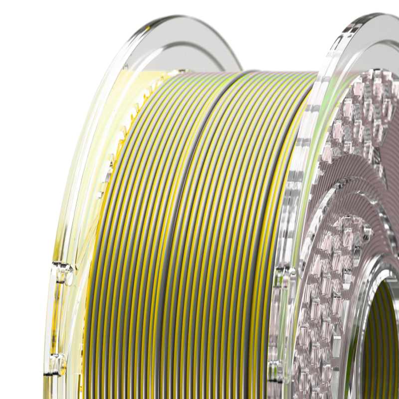 SA Filament Dual Silk PLA+ Golden Steel_Close Up