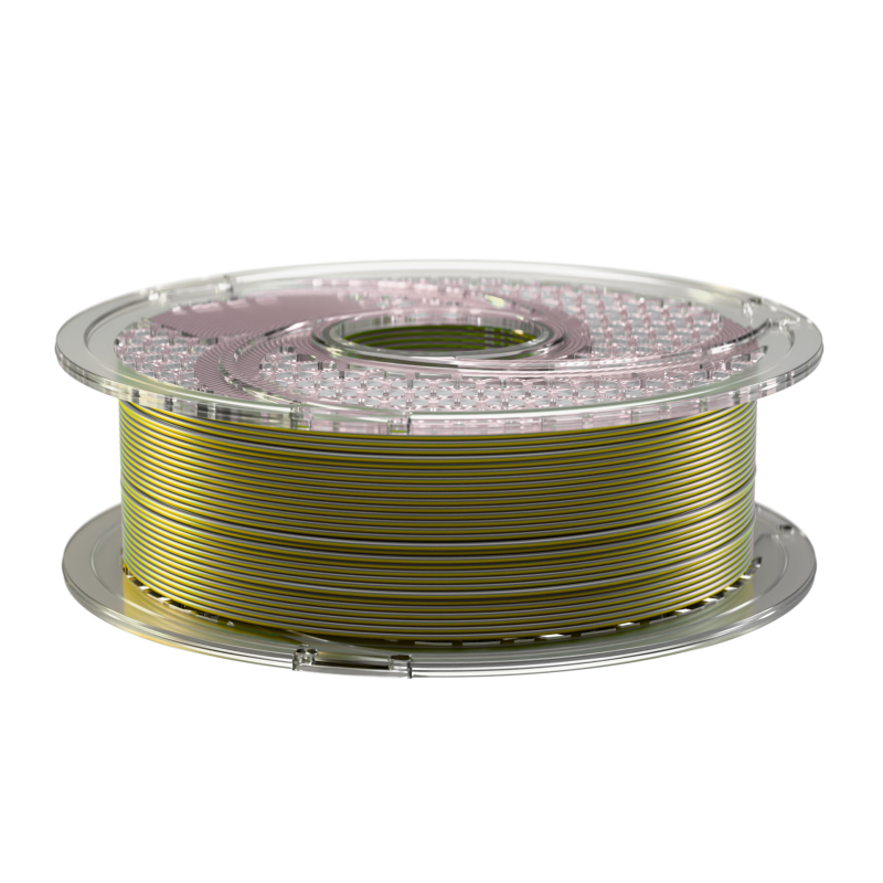 SA Filament Dual Silk PLA+ Golden Steel_Side Spool