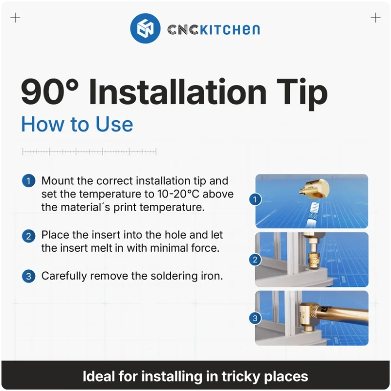 90° Soldering Iron Tip Set (M2, M2.5, M3)_How To