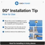 90° Soldering Iron Tip Set (M4, M5, M6, M8)_How To
