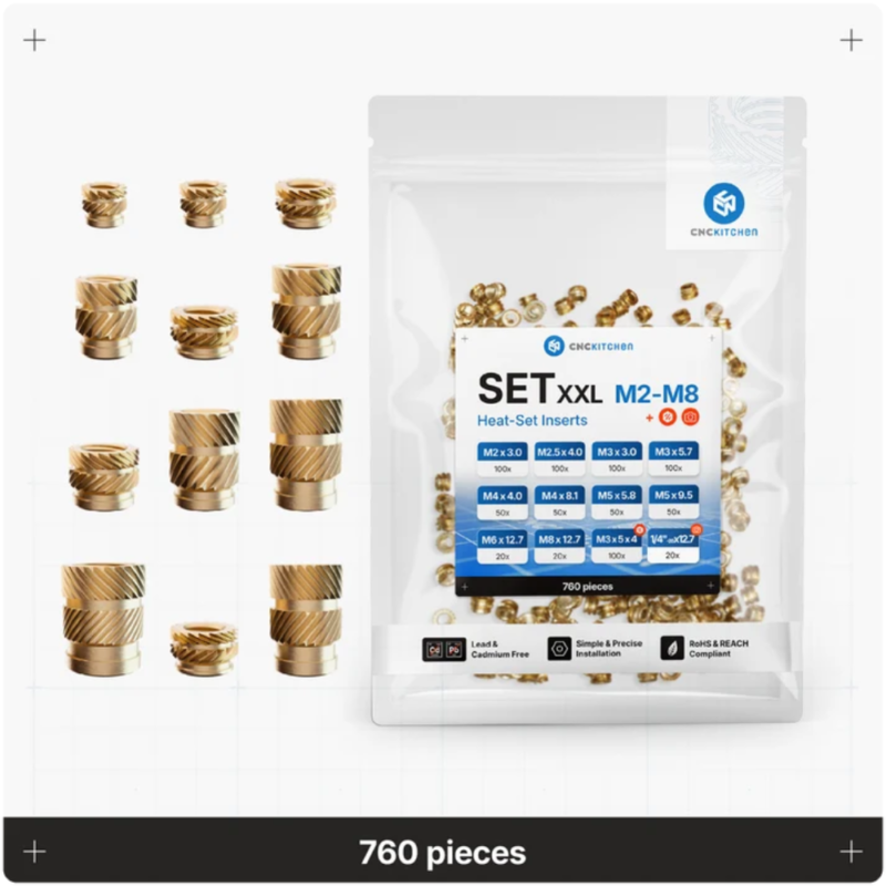 Heat Set Insert Set XXL - 760pcs_Main Image