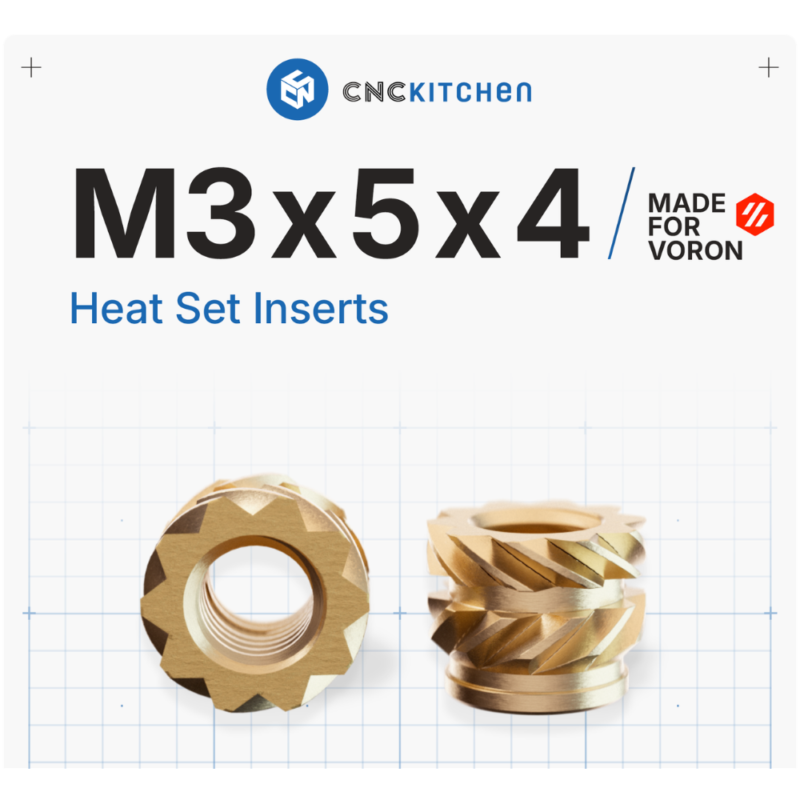 M3 x 5 x 4mm _ Voron Spec_Main Image